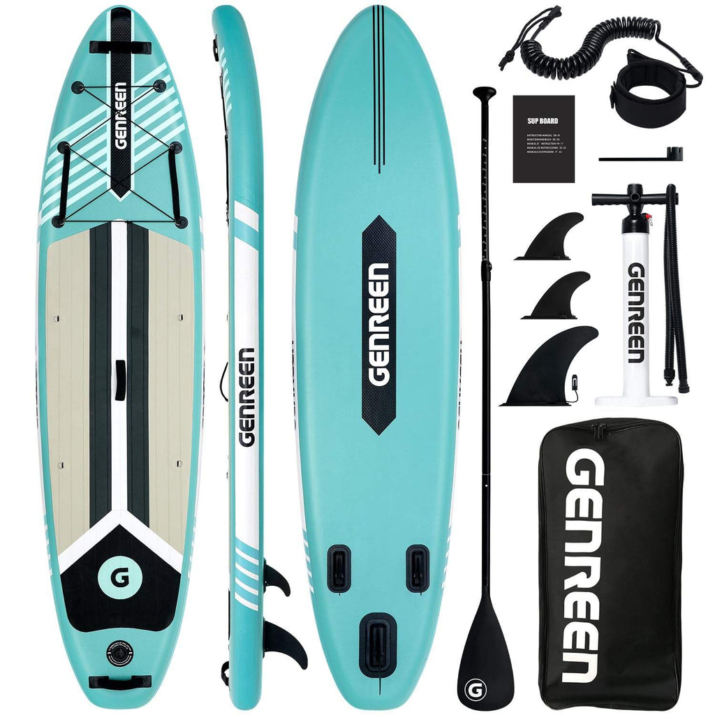 GENREEN felfújható SUP deszka 335×81×15 cm –  paddle board