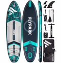 FLYPARK felfújható SUP deszka 335×89×15 cm – zöld