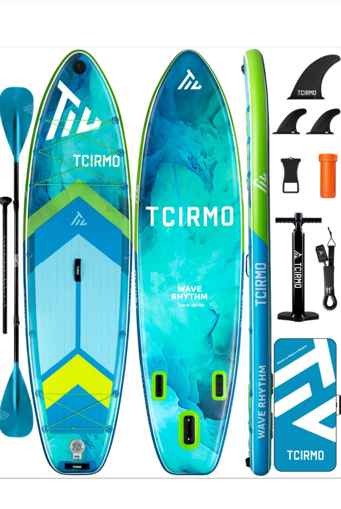 TCIRMO felfújható SUP deszka 320×84×15 cm – zöld